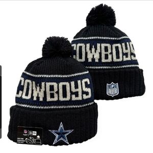 Dallas Cowboys Dark Blue & White Beanie